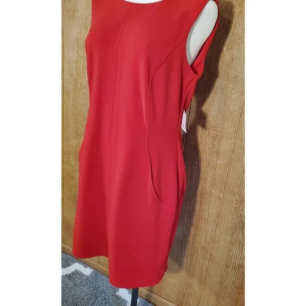 Liz Claiborne Sleeveless Seamed Front Sheath Dress Ladies Size 12 - Picture 7 of 9